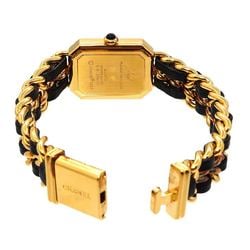 CHANEL Premiere L size H0001 Ladies watch Black Gold Quartz