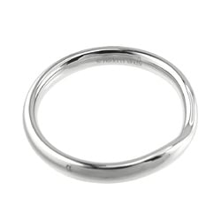 Tiffany & Co. Wide Curved Band Ring Diamond Pt Platinum