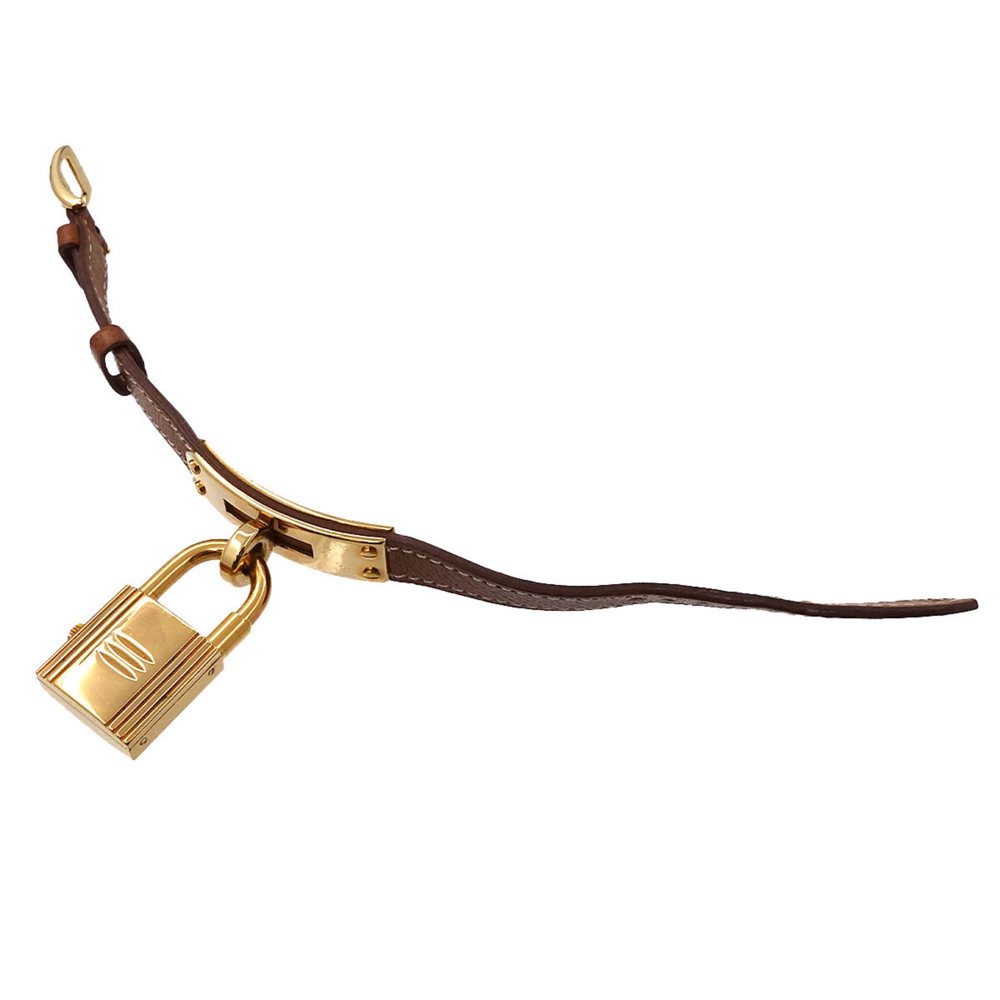 Hermes Kelly Watch Ladies' Gold Quartz Padlock