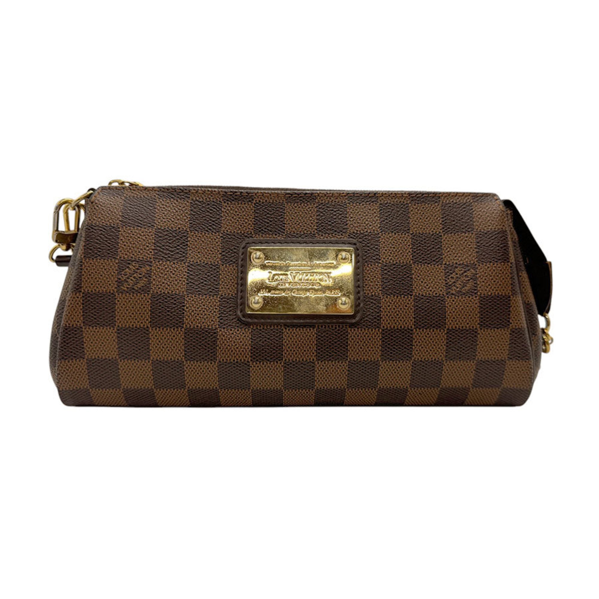 Louis Vuitton LOUIS VUITTON Shoulder Bag Damier Eva Canvas Ebene Women's N55213 z2780