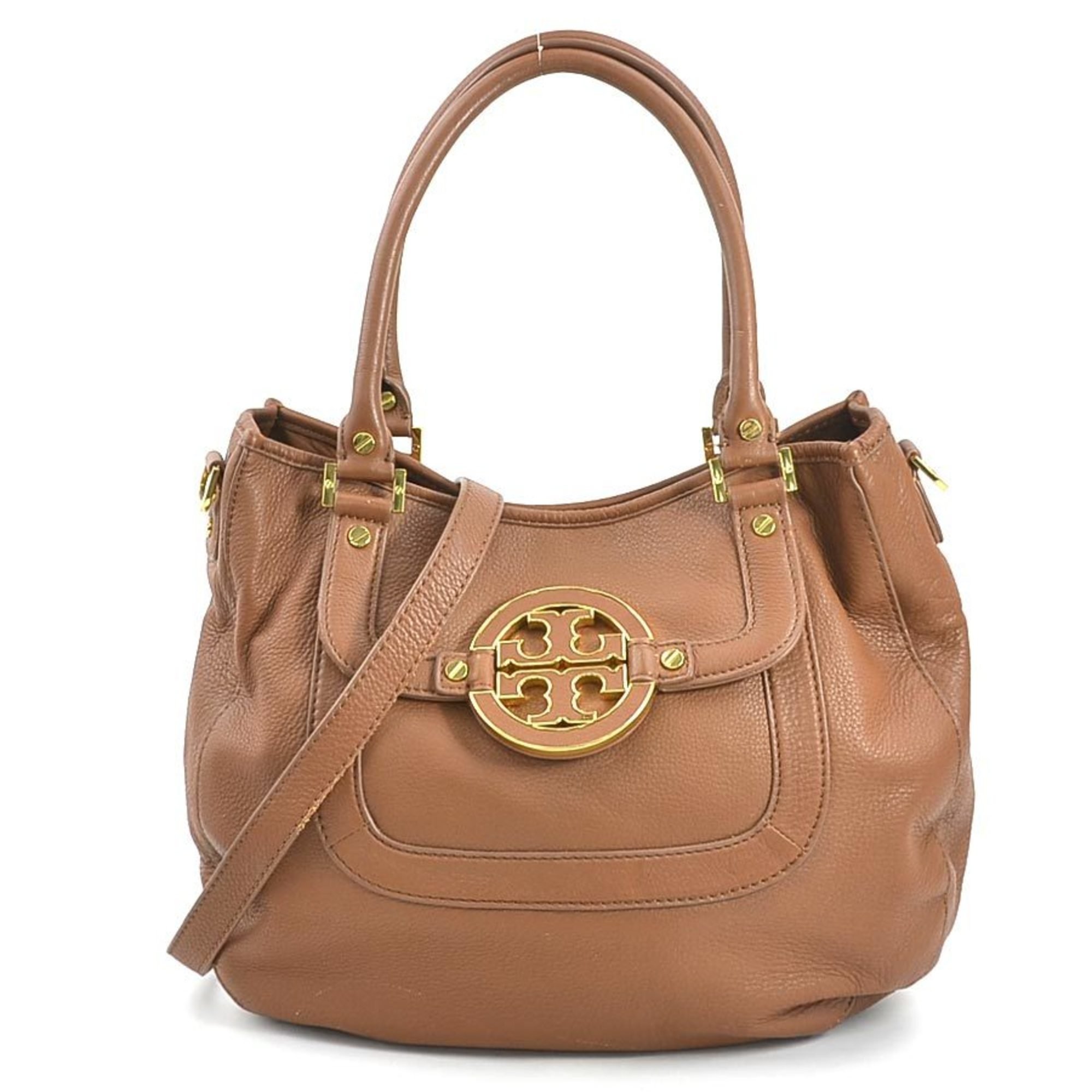 Tory Burch Shoulder Bag Handbag Leather Brown Women's 55762k