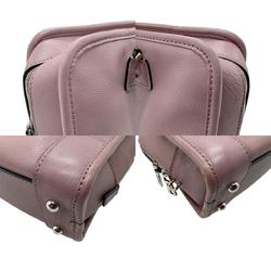 LOEWE Handbag Shoulder Bag Amazona 23 Leather Dark Pink Purple Silver Women's z2791