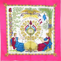 Hermes HERMES Scarf Muffler Carre 90 Silk Pink Multicolor Women's e59522a