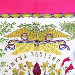 Hermes HERMES Scarf Muffler Carre 90 Silk Pink Multicolor Women's e59522a