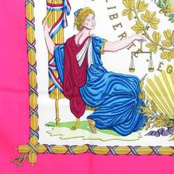 Hermes HERMES Scarf Muffler Carre 90 Silk Pink Multicolor Women's e59522a