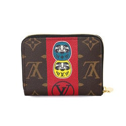 Louis Vuitton LOUIS VUITTON Monogram Zippy Coin Purse Yamakansai Kabuki Daruma Brown M62394