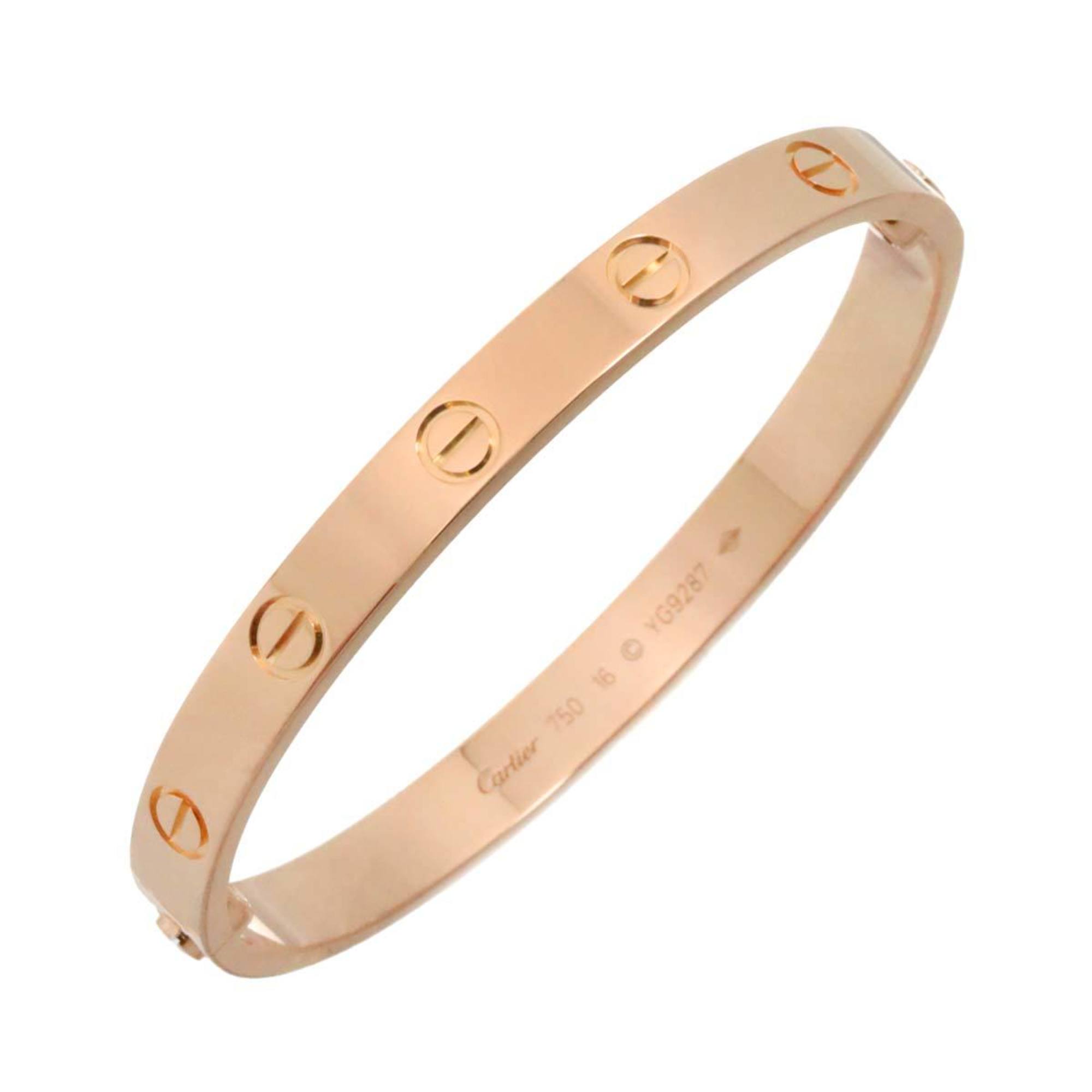 Cartier Love Bracelet #16 K18 PG Pink Gold 750 Bangle