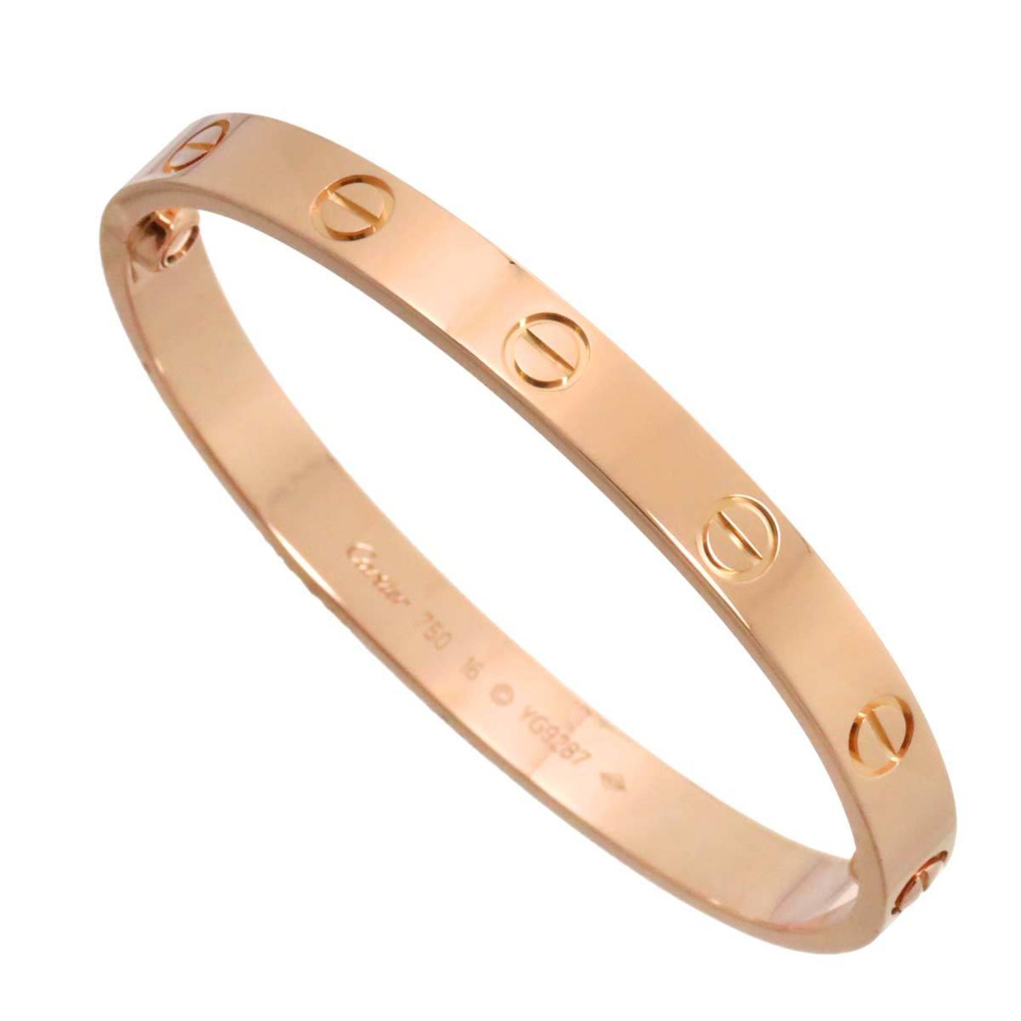 Cartier Love Bracelet #16 K18 PG Pink Gold 750 Bangle