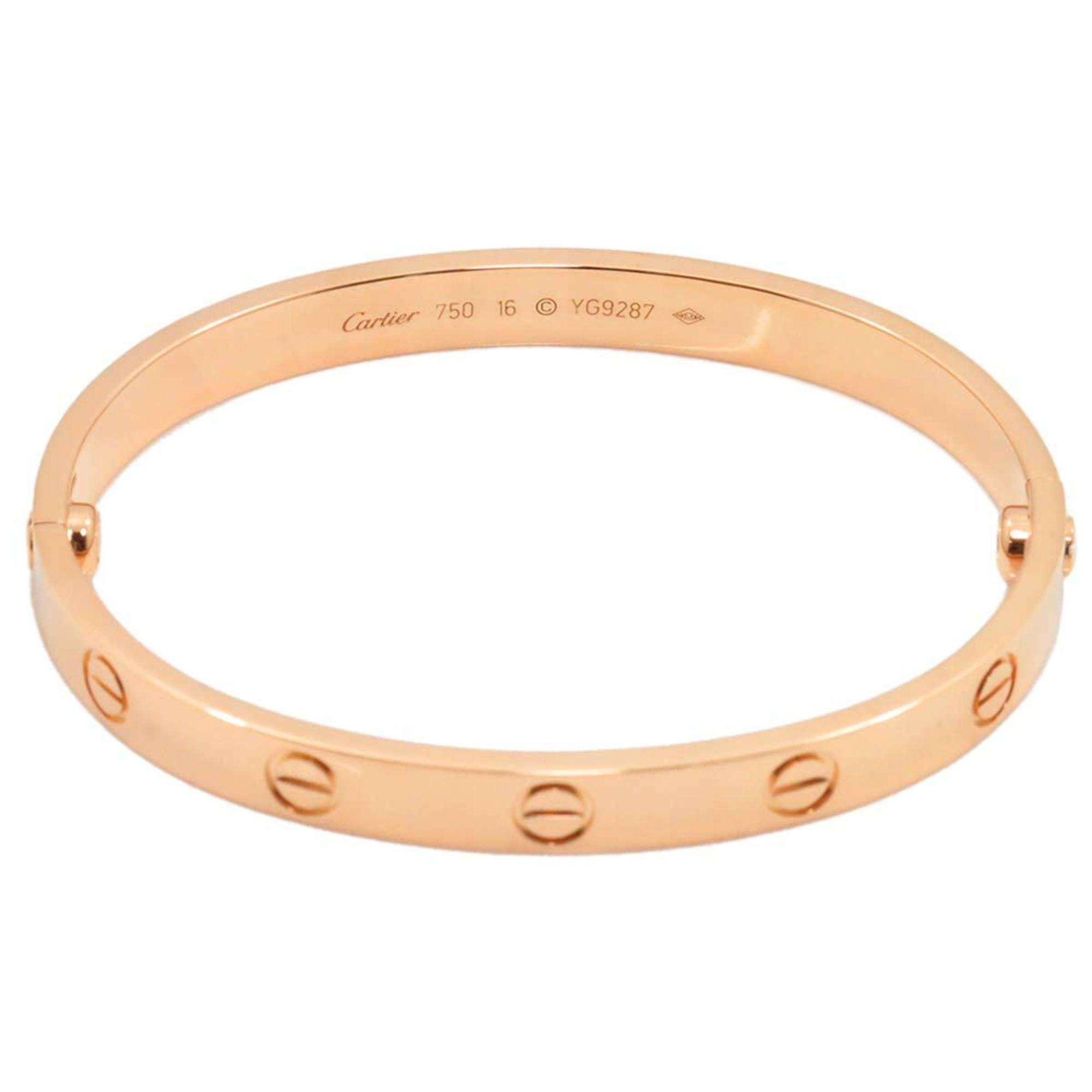 Cartier Love Bracelet #16 K18 PG Pink Gold 750 Bangle