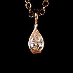 Tiffany & Co. By the Yard Diamond Necklace 41cm K18 PG Pink Gold 750 The