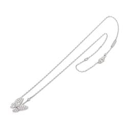 Van Cleef & Arpels De Papillon Diamond Necklace 42cm K18 WG White Gold 750