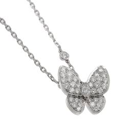 Van Cleef & Arpels De Papillon Diamond Necklace 42cm K18 WG White Gold 750