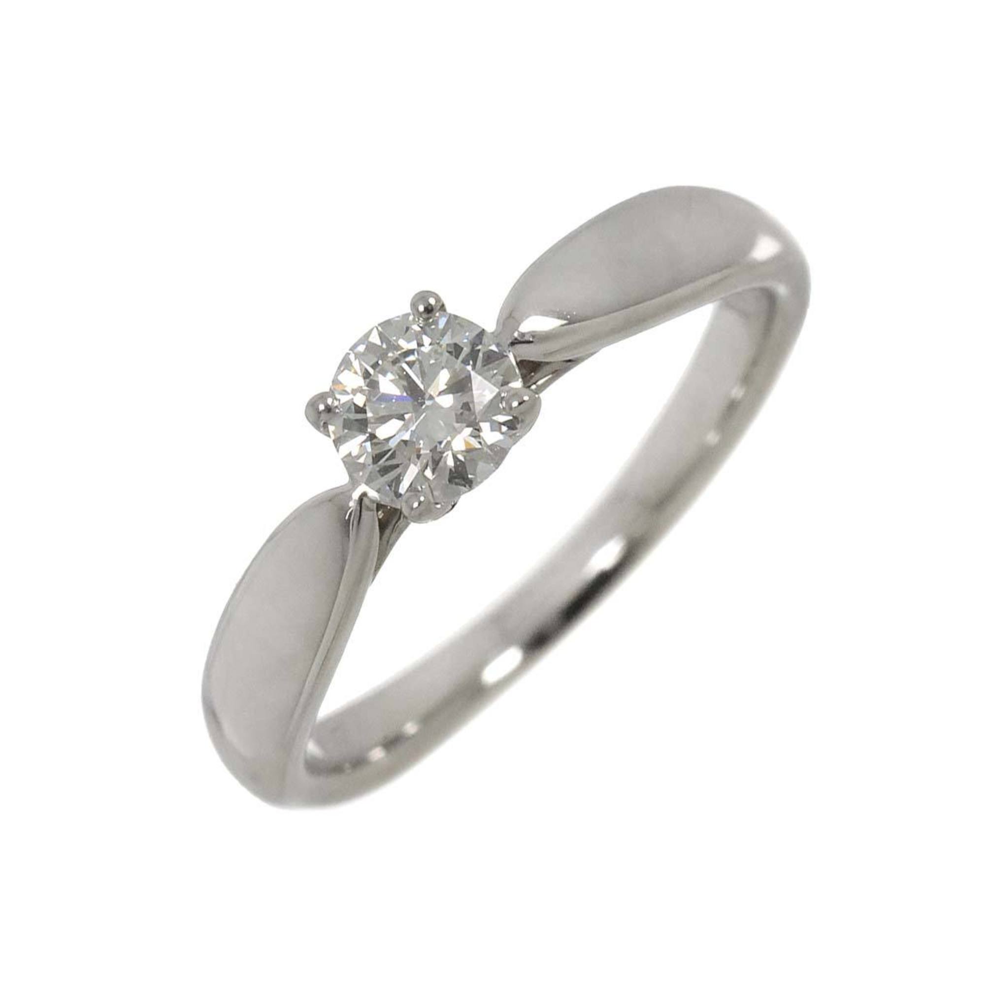 Tiffany & Co. Solitaire Diamond 0.30ct H VVS1 3EX Ring Pt Platinum