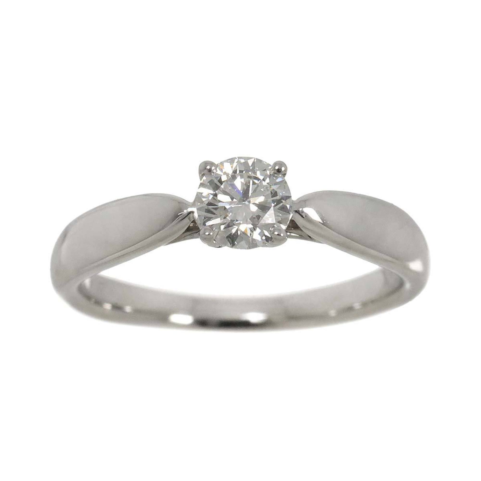 Tiffany & Co. Solitaire Diamond 0.30ct H VVS1 3EX Ring Pt Platinum