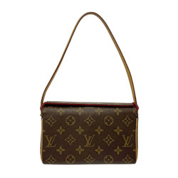 Louis Vuitton LOUIS VUITTON Handbag Monogram Recital Canvas Brown Gold Women's M51900 z2745