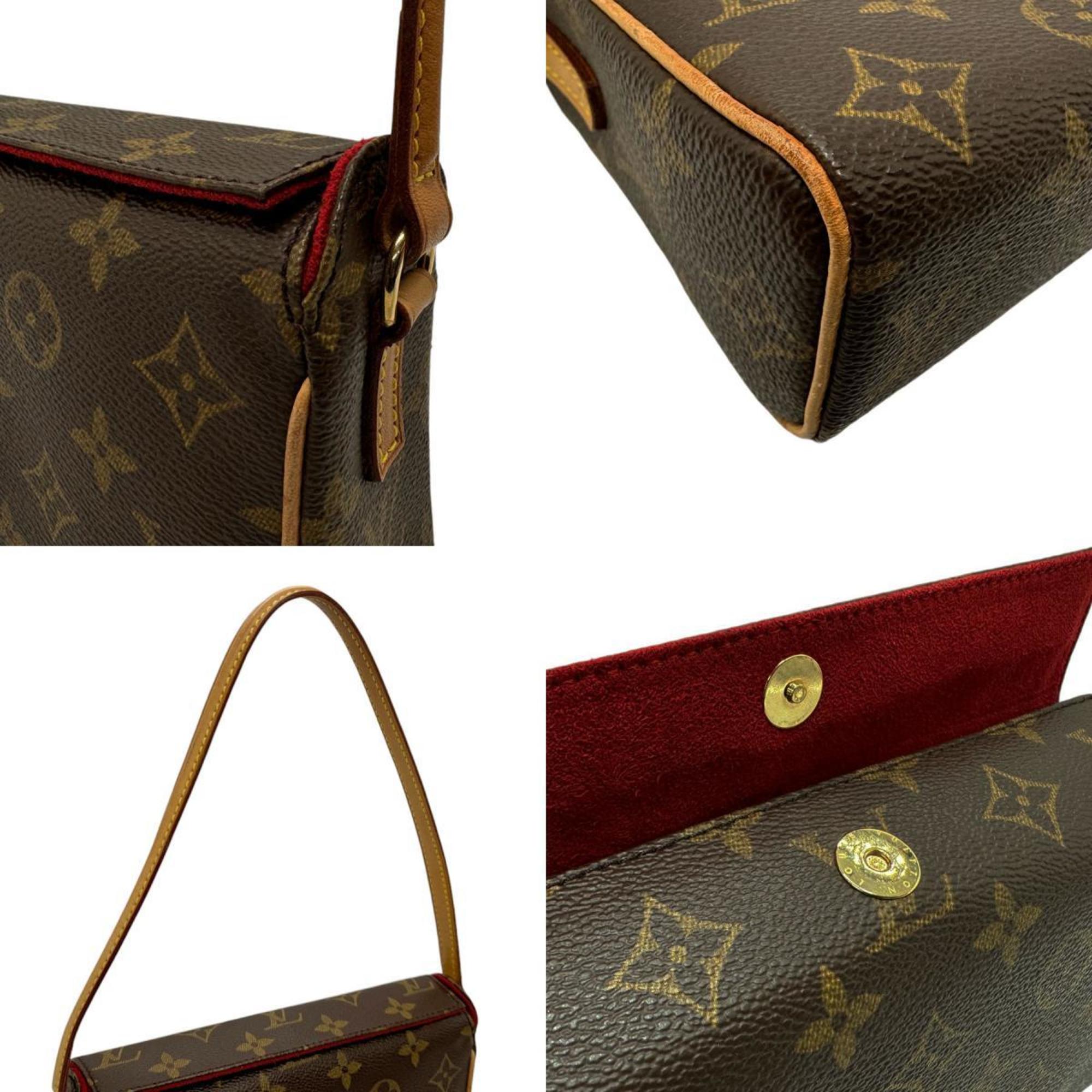 Louis Vuitton LOUIS VUITTON Handbag Monogram Recital Canvas Brown Gold Women's M51900 z2745