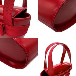 Salvatore Ferragamo handbag Vara ribbon leather red ladies b0124