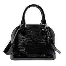 LOUIS VUITTON Handbag Shoulder Bag Epi Electric Alma BB Patent Leather Black Silver Women's n0725