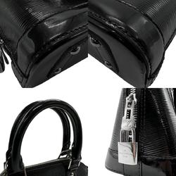 LOUIS VUITTON Handbag Shoulder Bag Epi Electric Alma BB Patent Leather Black Silver Women's n0725