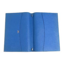 Hermes HERMES notebook cover leather blue men's women's e59518a