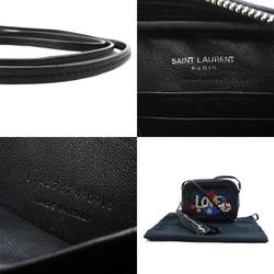 Saint Laurent shoulder bag leather black multicolor silver women's e59517a