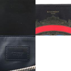 GIVENCHY clutch bag leather black men's r10227a