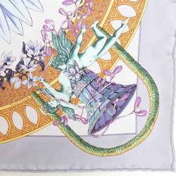 Hermes Scarf Muffler Petit Carre Silk Light Purple Multicolor Women's e59523a