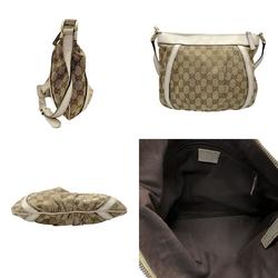 GUCCI Shoulder Bag GG Canvas Ivory x Brown Women's 203257 n0720