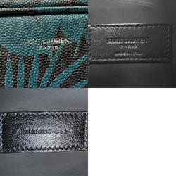 Saint Laurent SAINT LAURENT Clutch bag pouch blue green black silver men women z2747