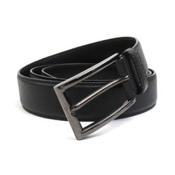 PRADA Belt Leather Black Men's 55776g