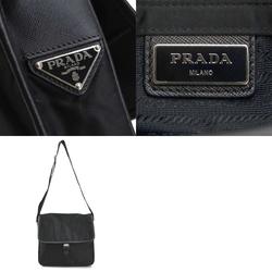 PRADA Shoulder Bag Nylon Black Men's Women's r10223a