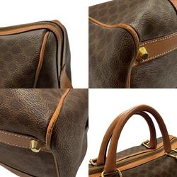 CELINE handbag Boston bag Macadam leather brown gold men's women's z2773