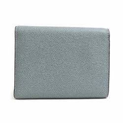 Valextra Tri-fold Wallet Iside Leather Blue Women's 55772g