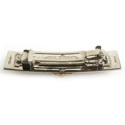 Hermes HERMES Barrette Metal Silver Gold White Women's e59526a