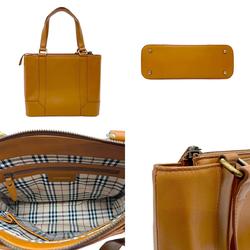 Burberry BURBERRY handbag leather camel men's women's b0118