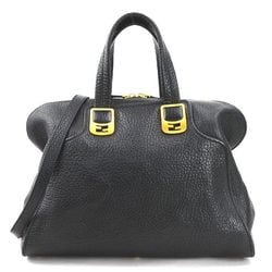 FENDI handbag shoulder bag leather black ladies 8BL110-HXF r10221a