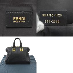 FENDI handbag shoulder bag leather black ladies 8BL110-HXF r10221a