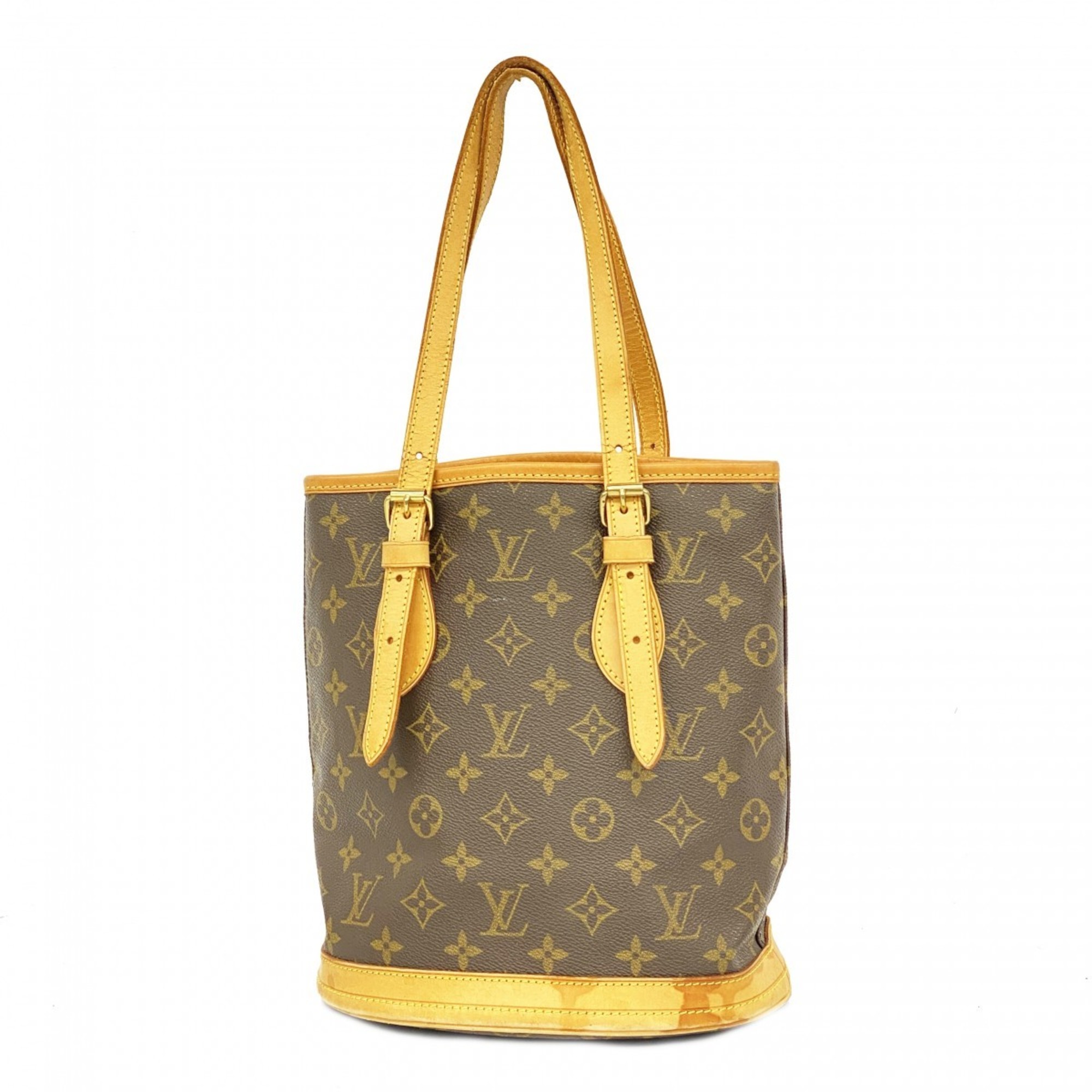 Louis Vuitton Tote Bag Monogram Bucket PM M42238 Brown Women's