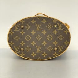 Louis Vuitton Tote Bag Monogram Bucket PM M42238 Brown Women's