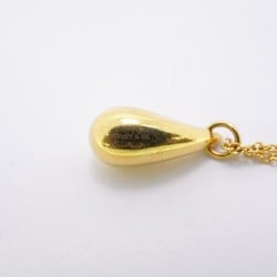 Tiffany Necklace Teardrop K18YG Yellow Gold Ladies