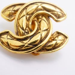 Chanel Earrings Coco Mark Matelasse GP Plated Gold Ladies