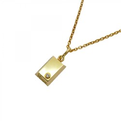 Cartier Necklace Ingot 1PD Diamond K18YG Yellow Gold Ladies