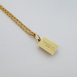 Cartier Necklace Ingot 1PD Diamond K18YG Yellow Gold Ladies