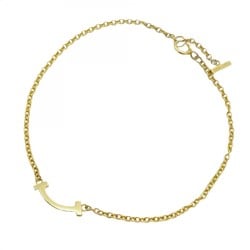 Tiffany Bracelet T Smile K18YG Yellow Gold Ladies