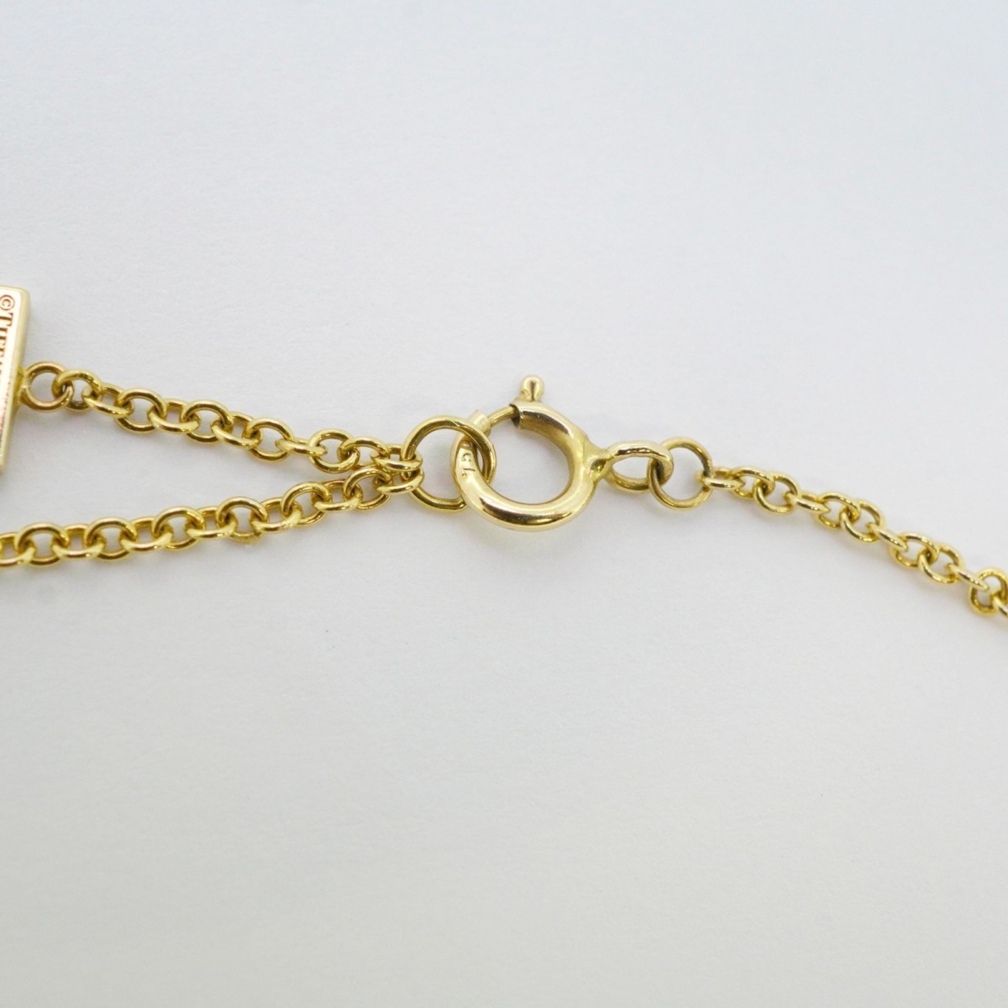 Tiffany Bracelet T Smile K18YG Yellow Gold Ladies