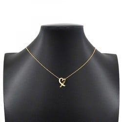 Tiffany Necklace Loving Heart Diamond K18YG Yellow Gold Ladies