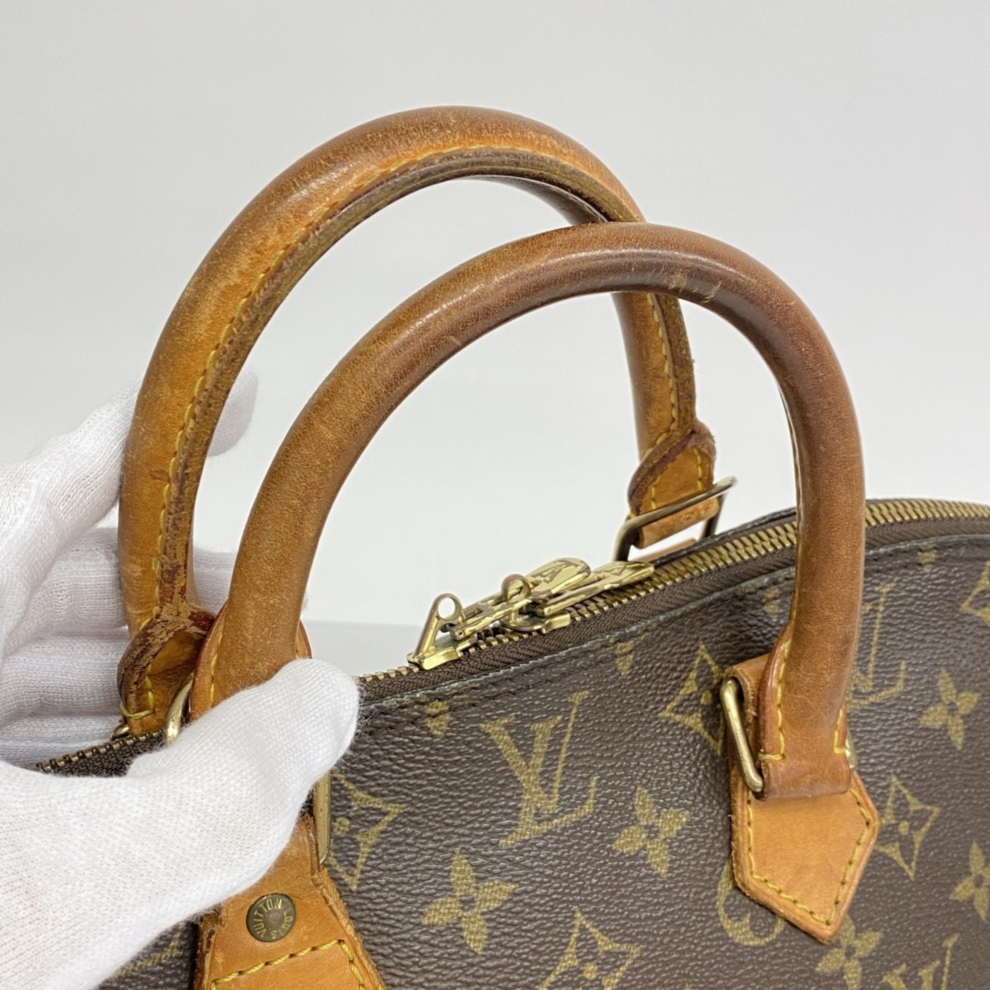 Louis Vuitton handbag Monogram Alma M51130 Brown ladies