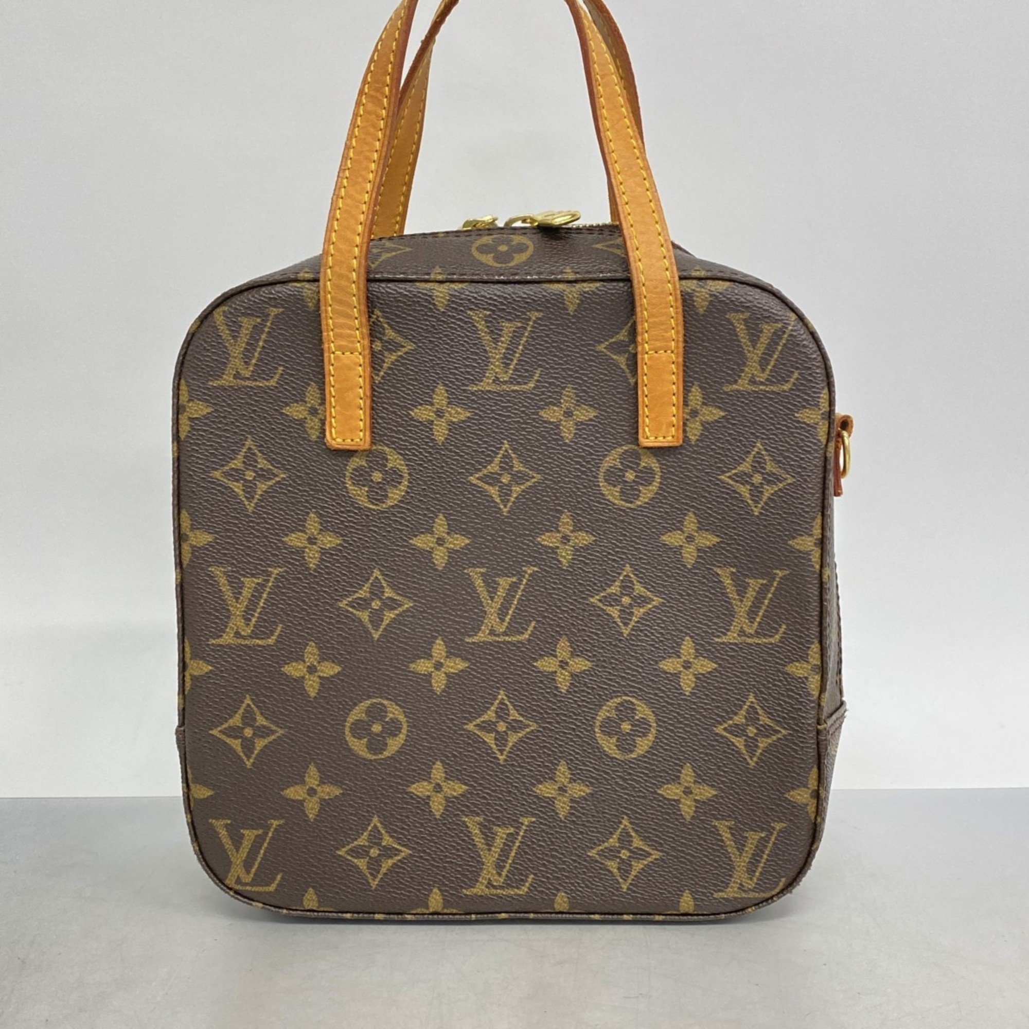 Louis Vuitton handbag Monogram Spontini M47500 brown ladies