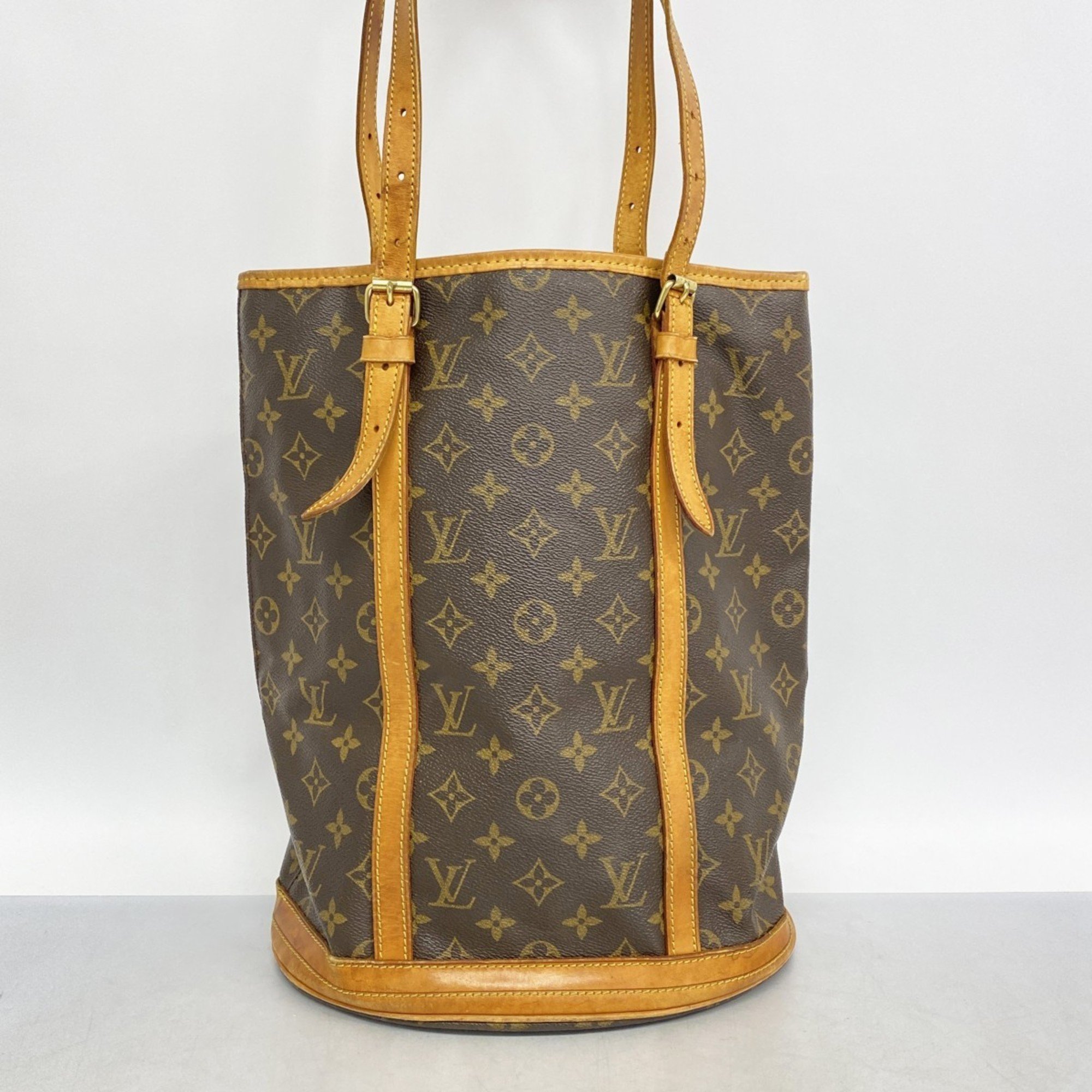 Louis Vuitton Tote Bag Monogram Bucket GM M42236 Brown Women's