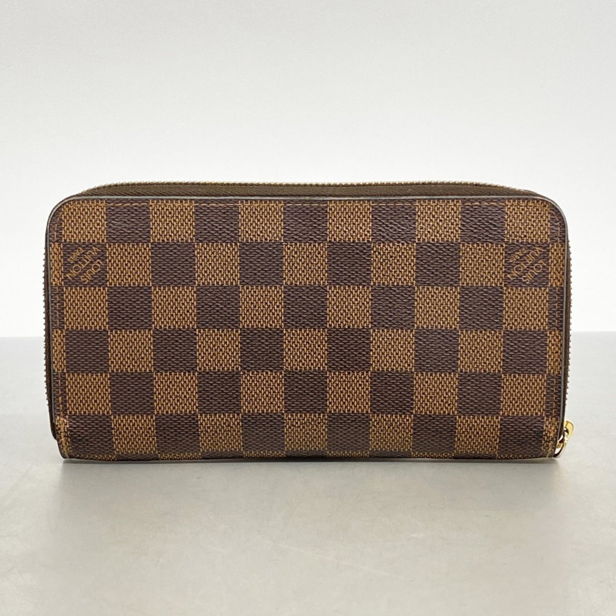 Louis Vuitton Long Wallet Damier Zippy N41661 Ebene Men's Women's